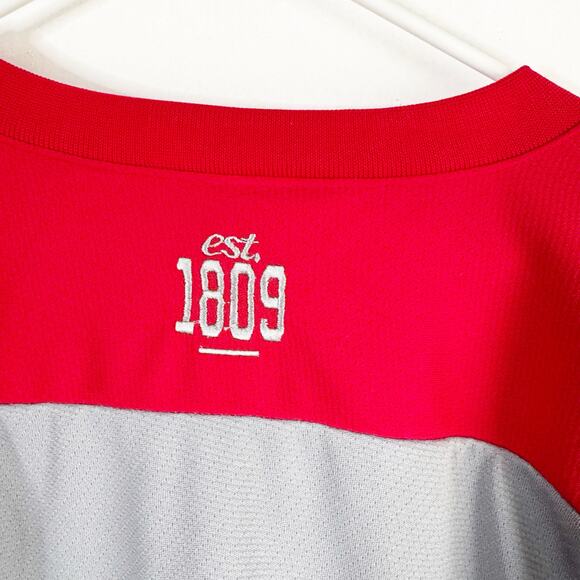 University of Miami Ohio OH Redhawks Hockey Jersey Gray Red NCHC Adult Small S - Picture 16 of 16